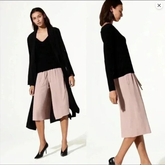 Aritzia Babaton Luiz Culottes Mocha Brown XXS | Wide-Leg Cropped Pant‎ - Picture 13 of 16